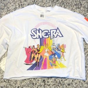 Long sleeve cropped top